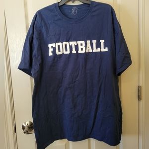 CHAMPIAN FOOTBALL T Shirt Dark Blue and White Size 2XL